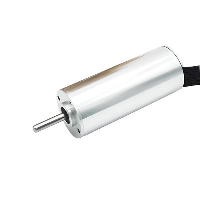 Compacto motor sin ranuras sin escobillas 28 mm 48v 46W 13786rpm Motor de corriente continua sin hierro