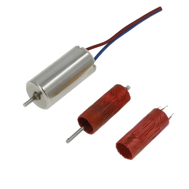 Motor de alta velocidad con cepillo de corriente continua 8 mm 0,3 mNm 8620 rpm 2.4 V de funcionamiento estable